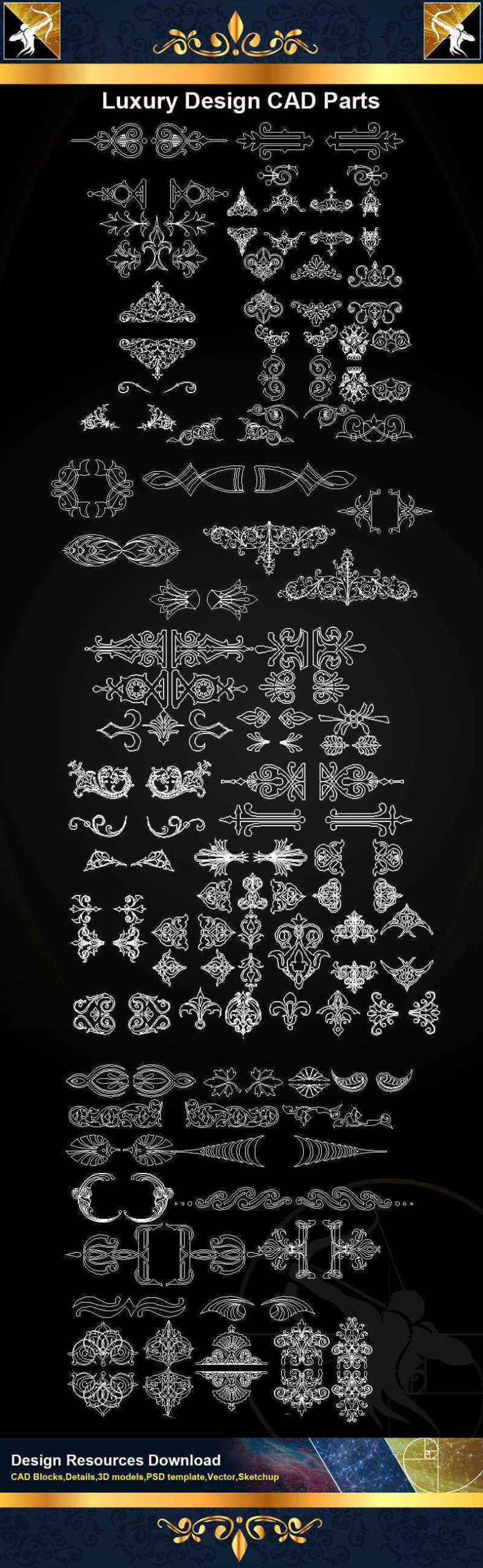 ★【Architecture Decoration Design Element CAD Blocks V.5】@Autocad Decoration Blocks,Drawings,CAD Details,Elevation - Image 2