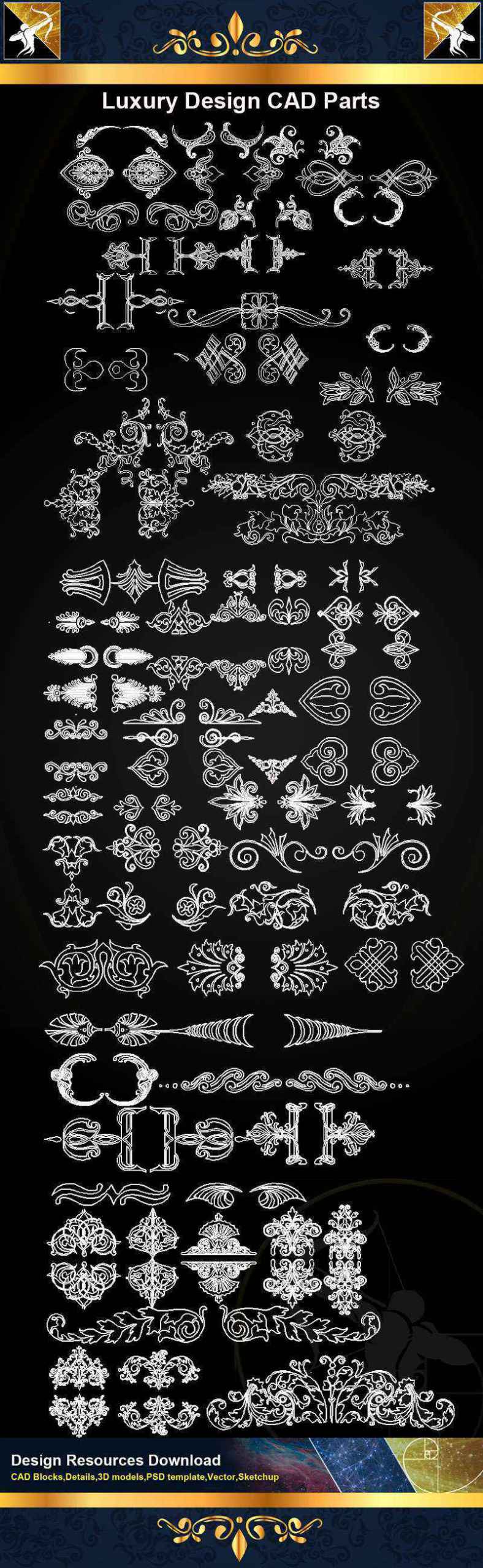 ★【Architecture Decoration Design Element CAD Blocks 】
