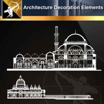 ★【 Free Architecture Decoration Elements V.19】@Autocad Decoration Blocks,Drawings,CAD Details,Elevation