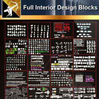 ★【 Full Interior Design Autocad Blocks Bundle  V.2】@All Autocad Blocks Collection