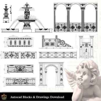 ★【Neoclassical Style Decor CAD Design Elements  V.5】Neoclassical interior, Home decor,Traditional home decorating,Decoration
