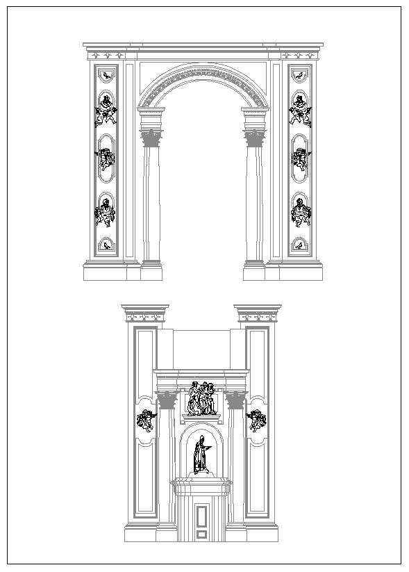 ★【Neoclassical Style Decor CAD Design Elements V.5】Neoclassical interior, Home decor,Traditional home decorating,Decoration - Image 8