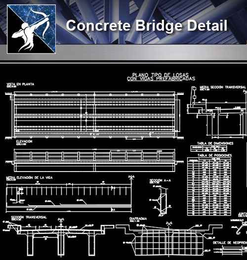 Concrete Bridge CAD Details