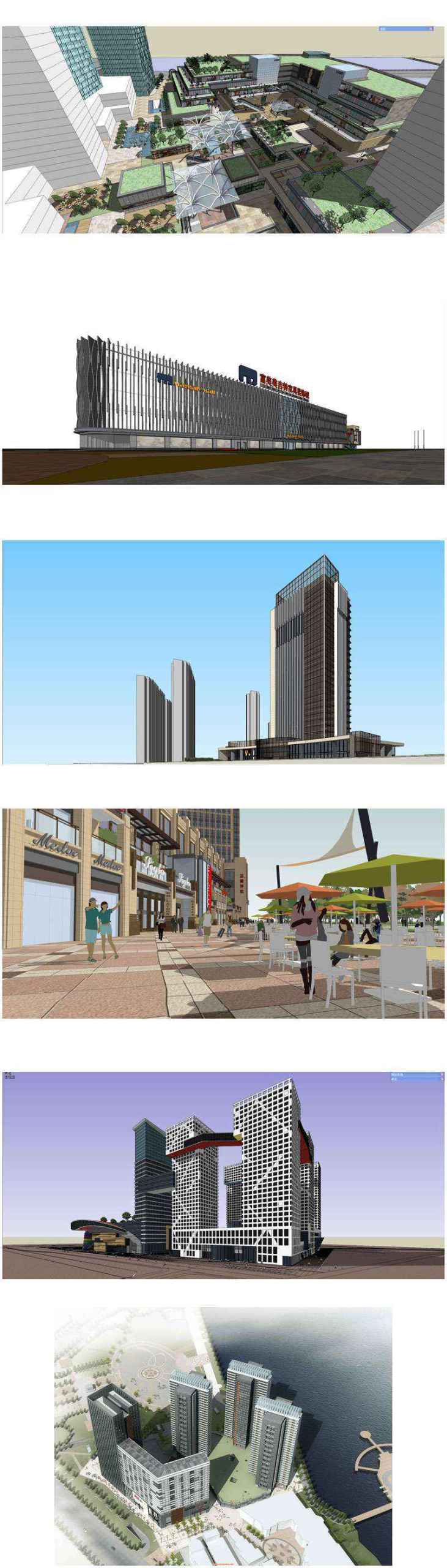★Best 23 Types of Commercial Building Sketchup 3D Models Collection - Image 3