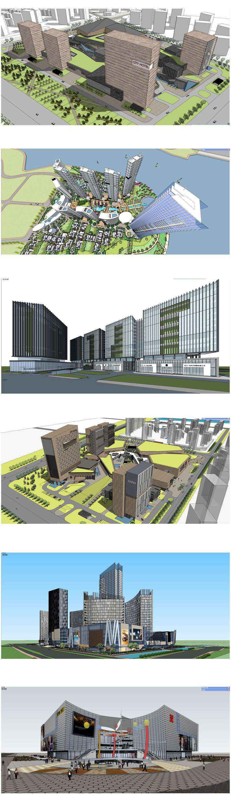 ★Best 28 Types of Residential and Business Building Sketchup 3D Models Collection(Recommanded!!) - Image 6