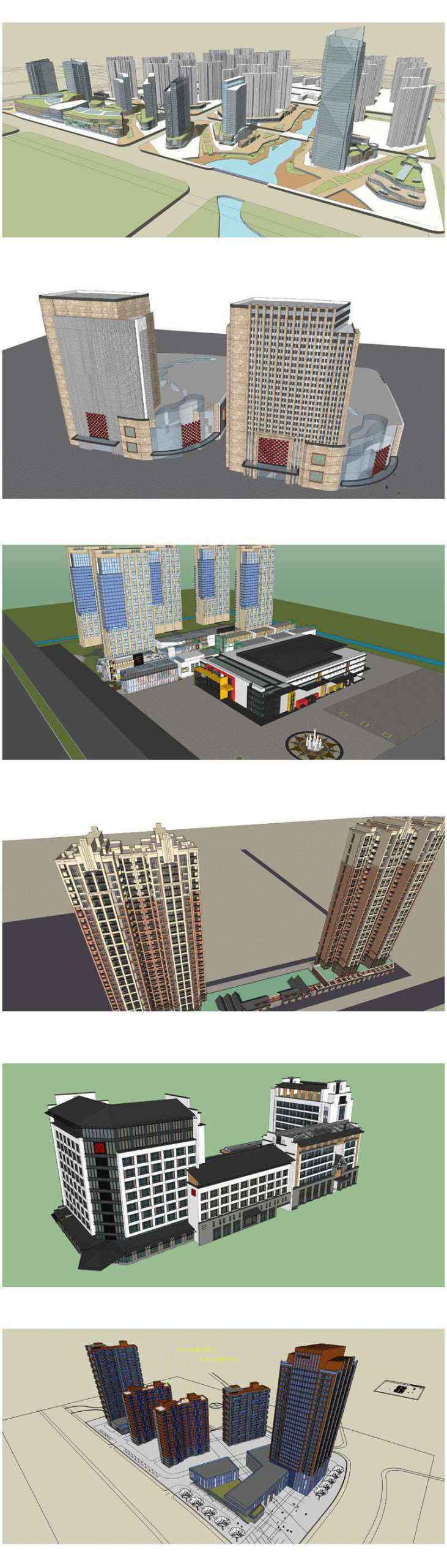★Total 98 Types of Commercial,Residential Building Sketchup 3D Models Collection(Best Recommanded!!) - Image 16