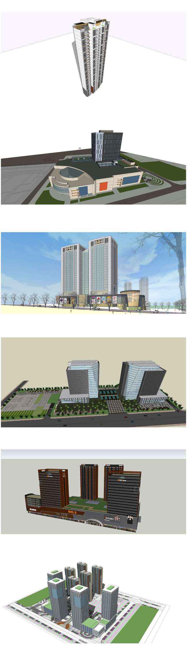 ★Total 98 Types of Commercial,Residential Building Sketchup 3D Models Collection(Best Recommanded!!) - Image 17