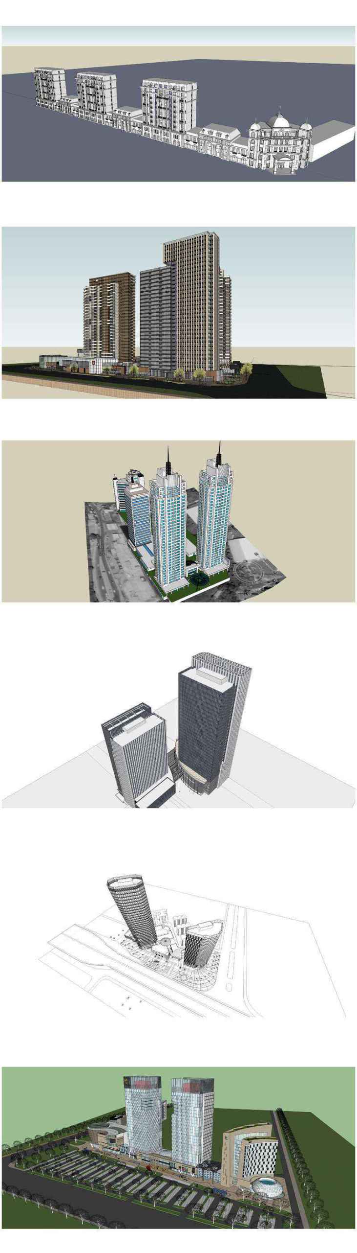 ★Total 98 Types of Commercial,Residential Building Sketchup 3D Models Collection(Best Recommanded!!) - Image 24