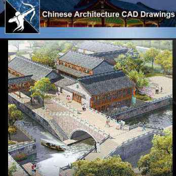 ★【Chinese Architecture CAD Drawings】@Chinese Tower Drawings,CAD Details,Elevation