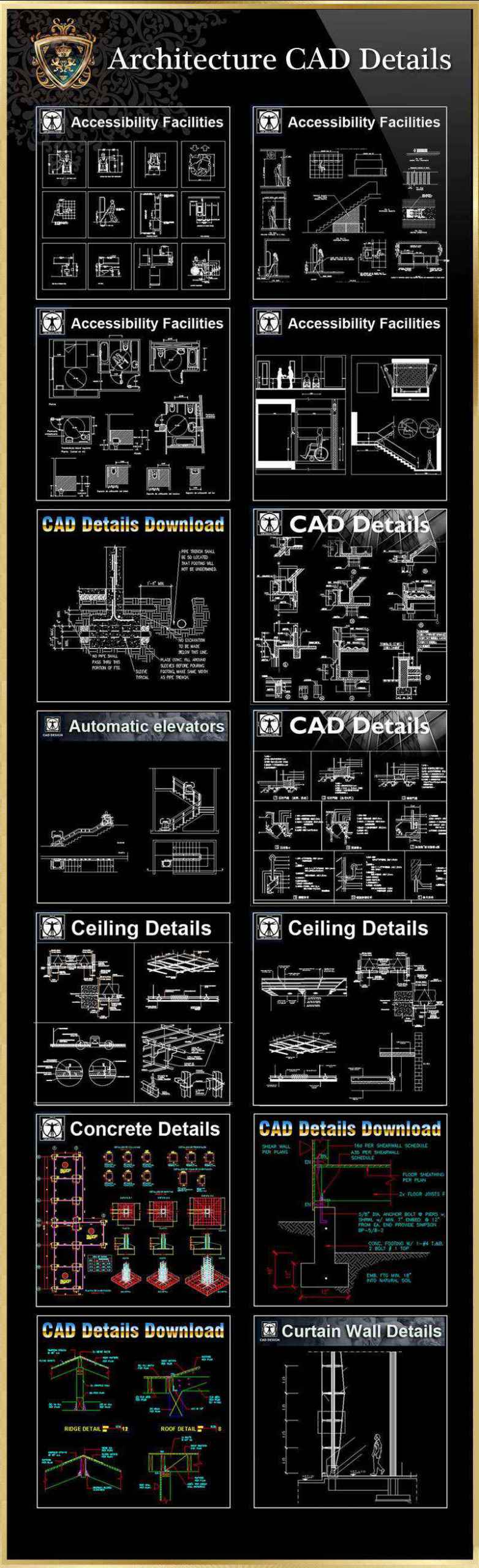 ★【Architecture CAD Details Bundle】 - Image 4