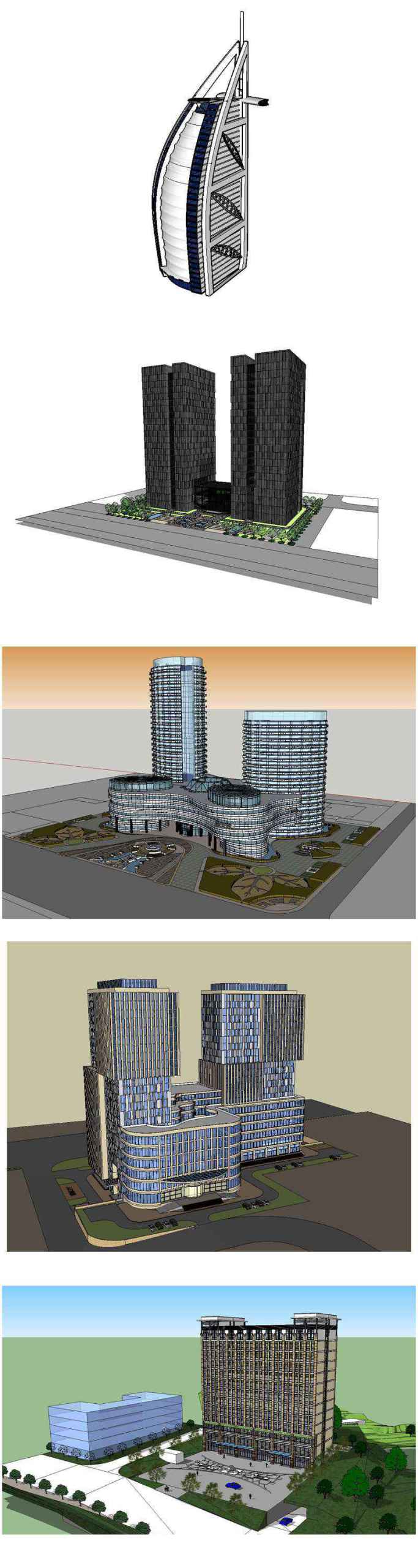 ★【Sketchup 3D Models】20 Types of Hotel Sketchup 3D Models V.1 - Image 7
