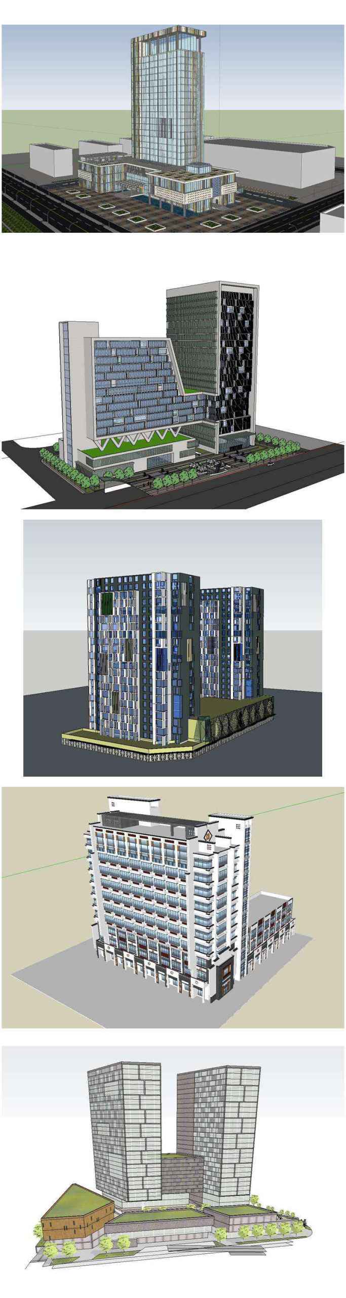 ★【Sketchup 3D Models】17 Types of Hotel Sketchup 3D Models V.3 - Image 6