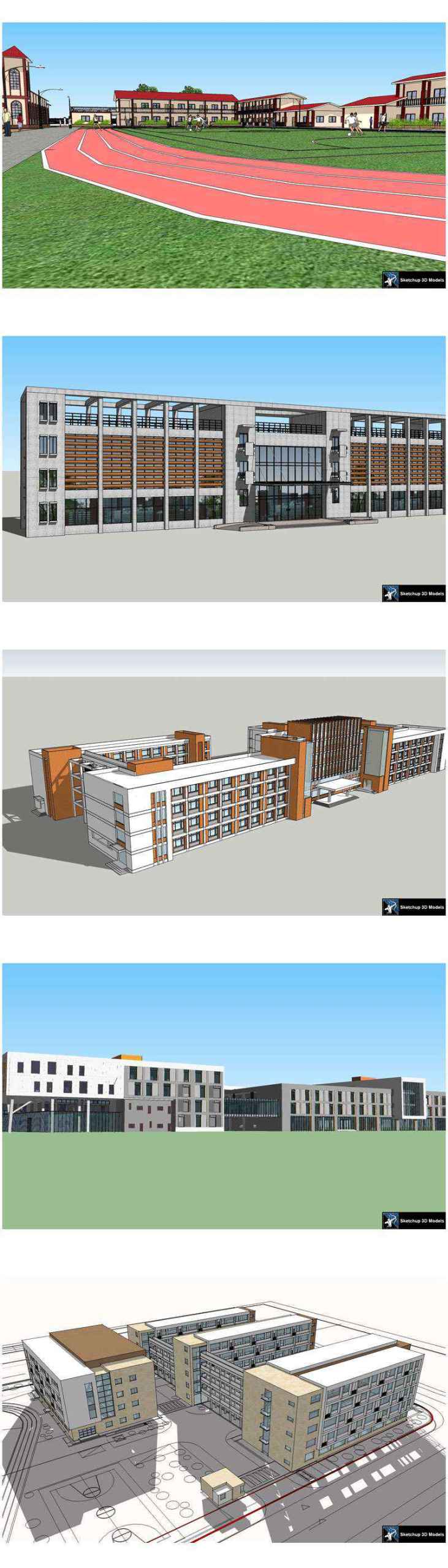 ★【Sketchup 3D Models】20 Types of School Sketchup 3D Models V.1 - Image 5