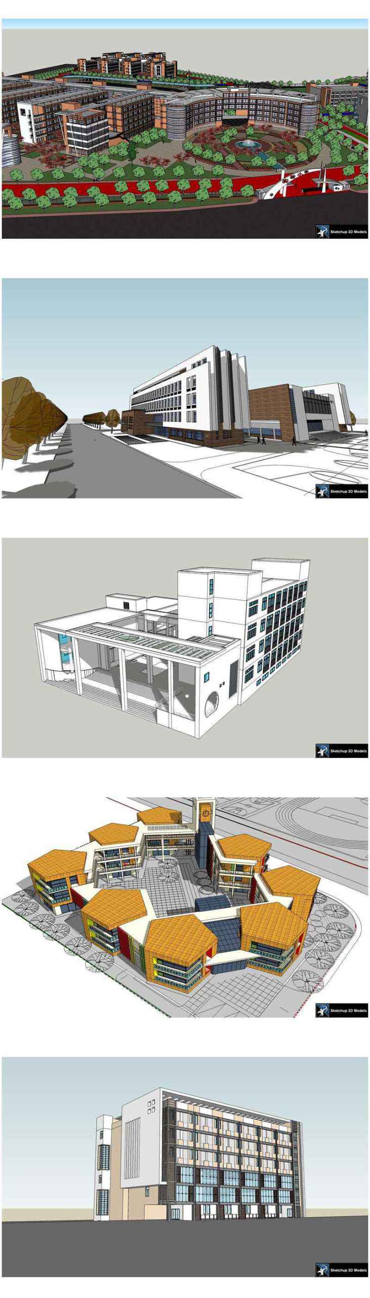 ★【Sketchup 3D Models】20 Types of School Sketchup 3D Models V.2 - Image 5