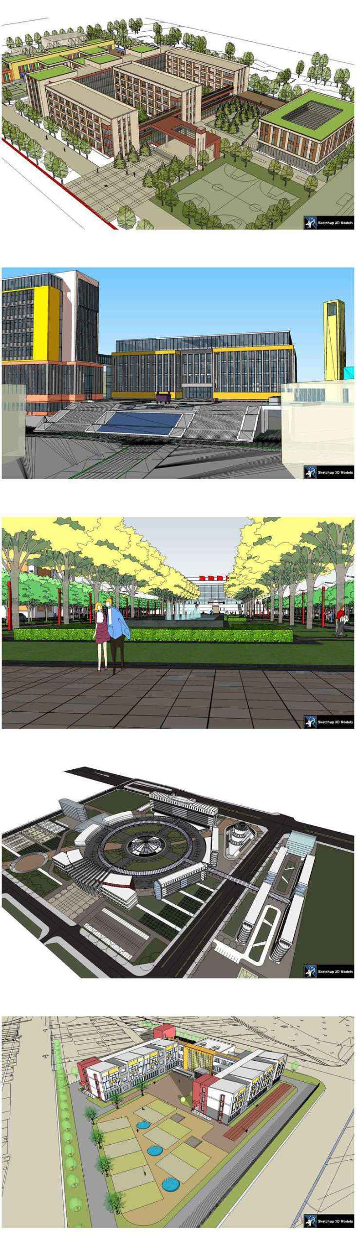 ★【Sketchup 3D Models】20 Types of School Sketchup 3D Models V.3 - Image 5