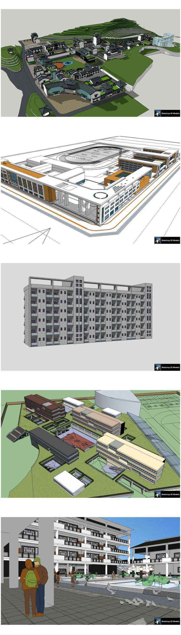 ★【Sketchup 3D Models】20 Types of School Sketchup 3D Models V.4 - Image 4