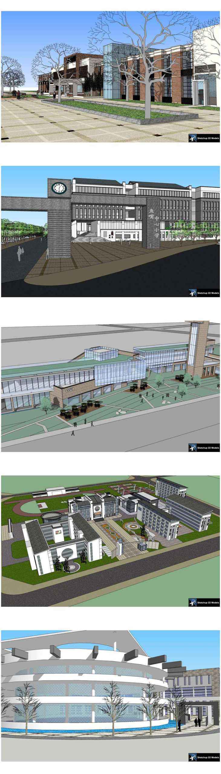 ★【Sketchup 3D Models】20 Types of School Sketchup 3D Models V.8 - Image 4