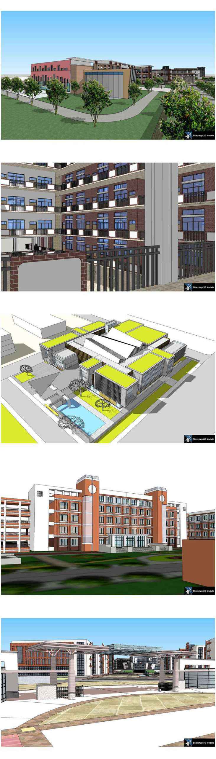 ★【Sketchup 3D Models】20 Types of School Sketchup 3D Models V.1 - Image 3