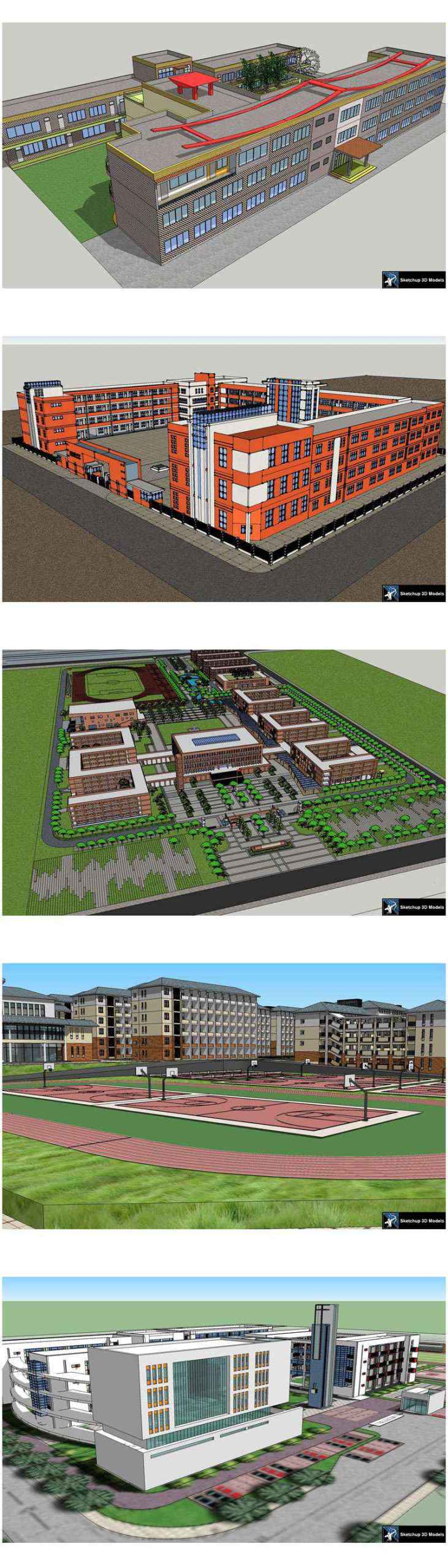 ★【Sketchup 3D Models】20 Types of School Sketchup 3D Models V.3 - Image 3