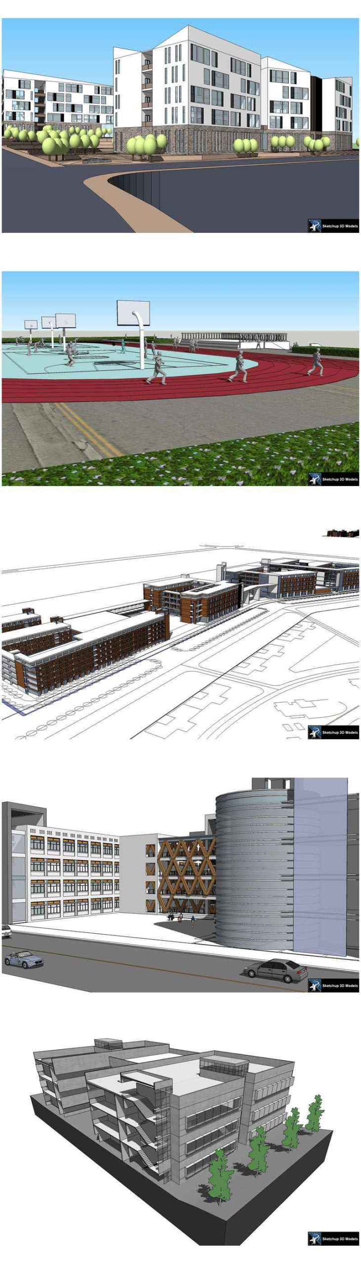 ★【Sketchup 3D Models】20 Types of School Sketchup 3D Models V.6 - Image 3