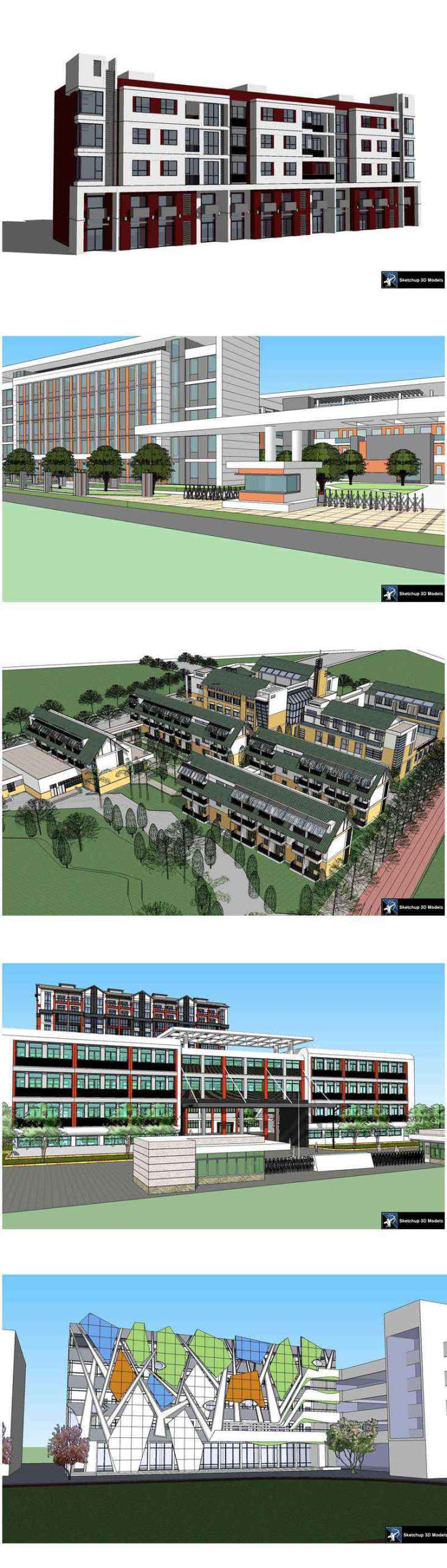 ★【Sketchup 3D Models】20 Types of School Sketchup 3D Models V.3 - Image 2
