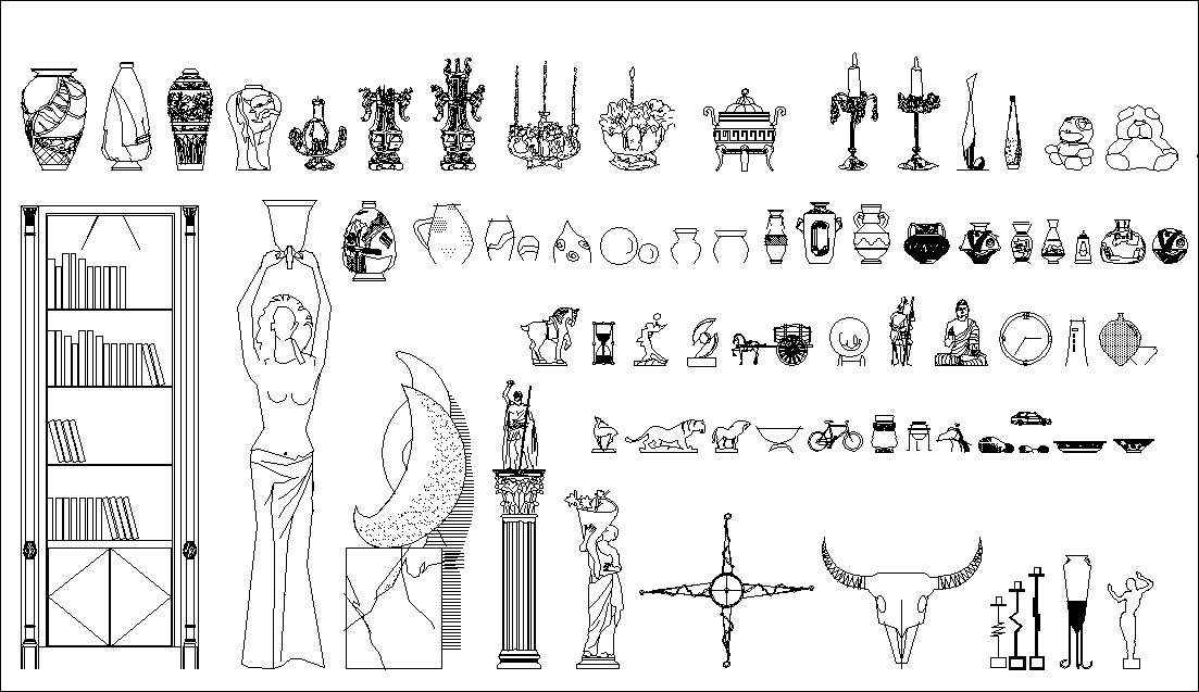 ★【Clothes,Shoes,Hats,Wardrobe Accessories Autocad Blocks Collections】All kinds of CAD Blocks - Image 22