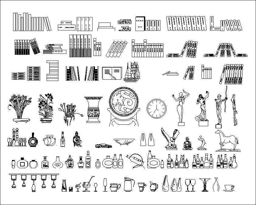 ★【Clothes,Shoes,Hats,Wardrobe Accessories Autocad Blocks Collections】All kinds of CAD Blocks - Image 20