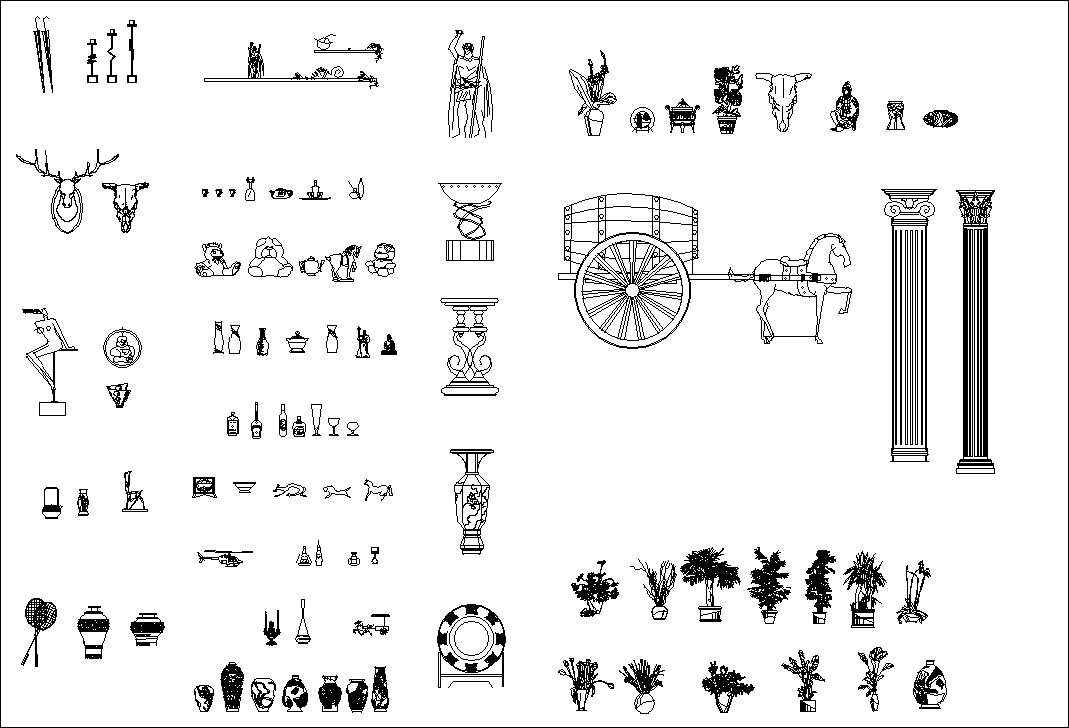 ★【Clothes,Shoes,Hats,Wardrobe Accessories Autocad Blocks Collections】All kinds of CAD Blocks - Image 7