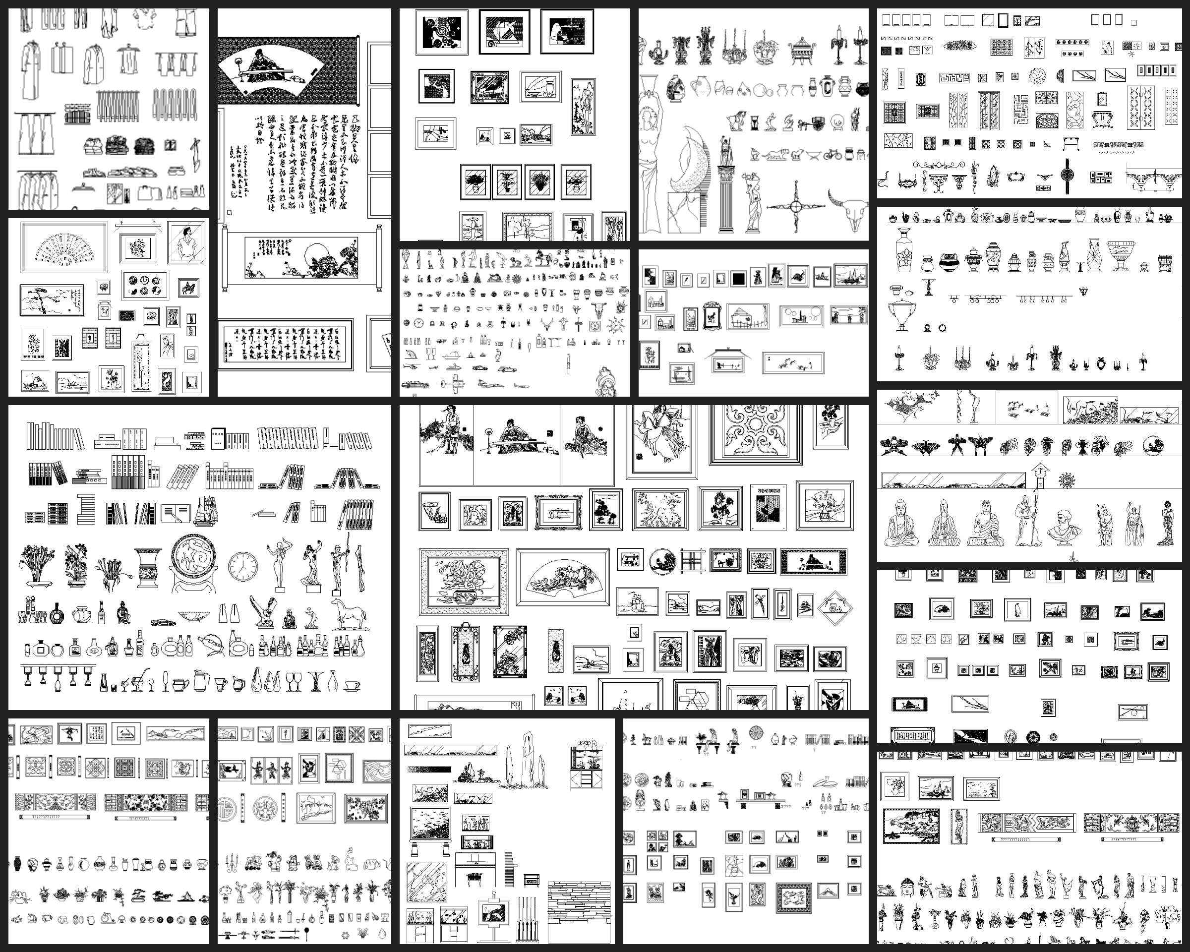 ★【Clothes,Shoes,Hats,Wardrobe Accessories Autocad Blocks Collections】All kinds of CAD Blocks - Image 6