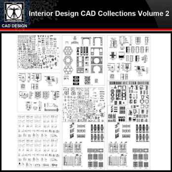 ★【Interior Design Autocad Blocks Collections V.2】All kinds of CAD Blocks Bundle
