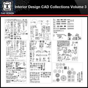 ★【Interior Design Autocad Blocks Collections V.3】All kinds of CAD Blocks Bundle