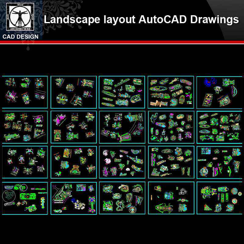 ★【Landscape layout Autocad Drawings Collections】All kinds of Landscape CAD Drawings