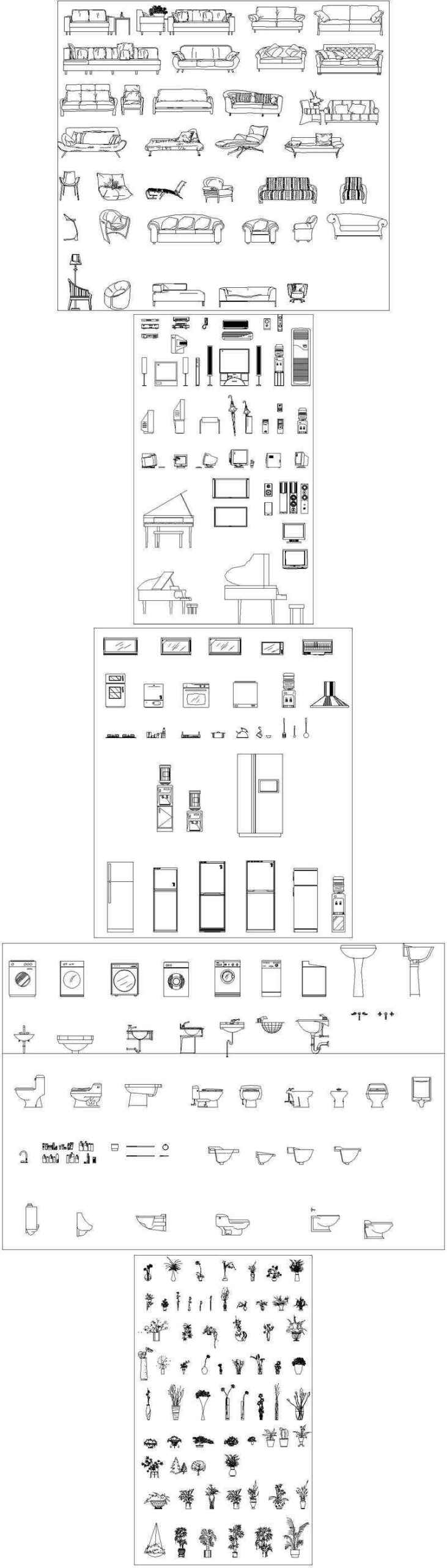 ★【Interior Design Autocad Elevation Collections V.1】All kinds of CAD Elevation Bundle - Image 5