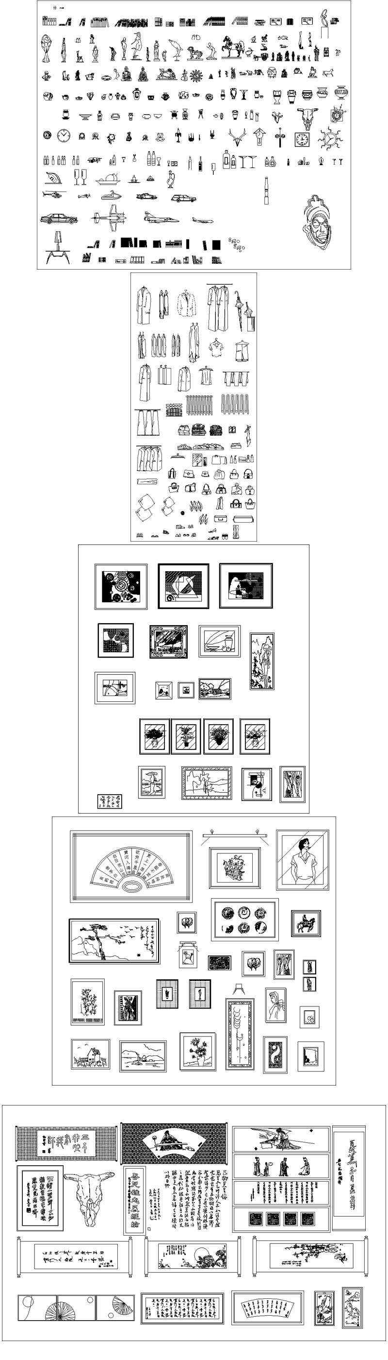 ★【Clothes,Shoes,Hats,Wardrobe Accessories Autocad Blocks Collections】All kinds of CAD Blocks - Image 5