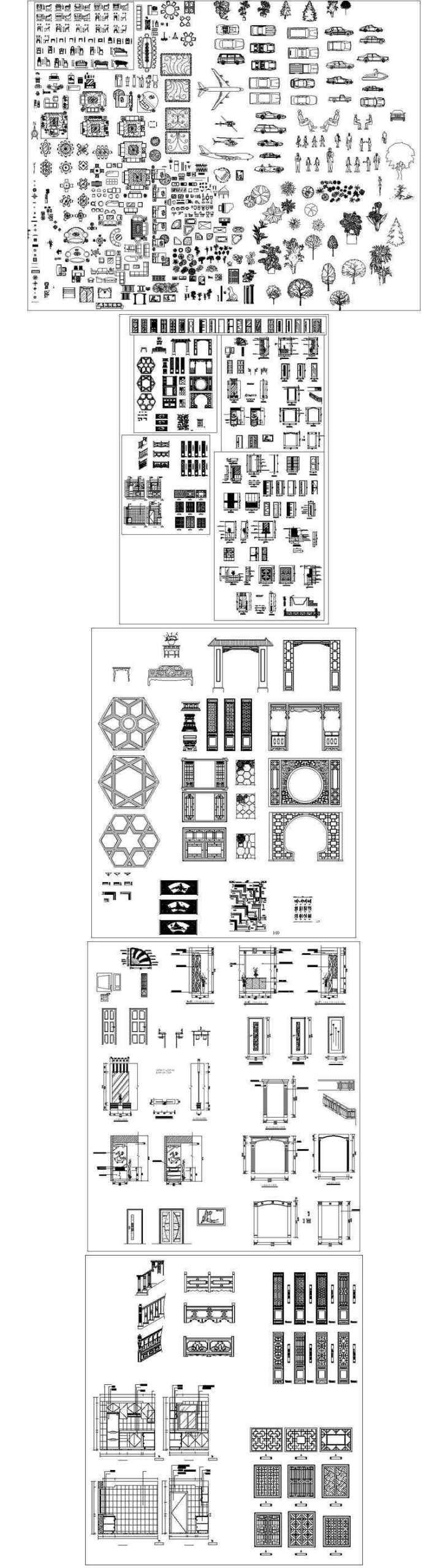 ★【Interior Design Autocad Blocks Collections V.2】All kinds of CAD Blocks Bundle - Image 12
