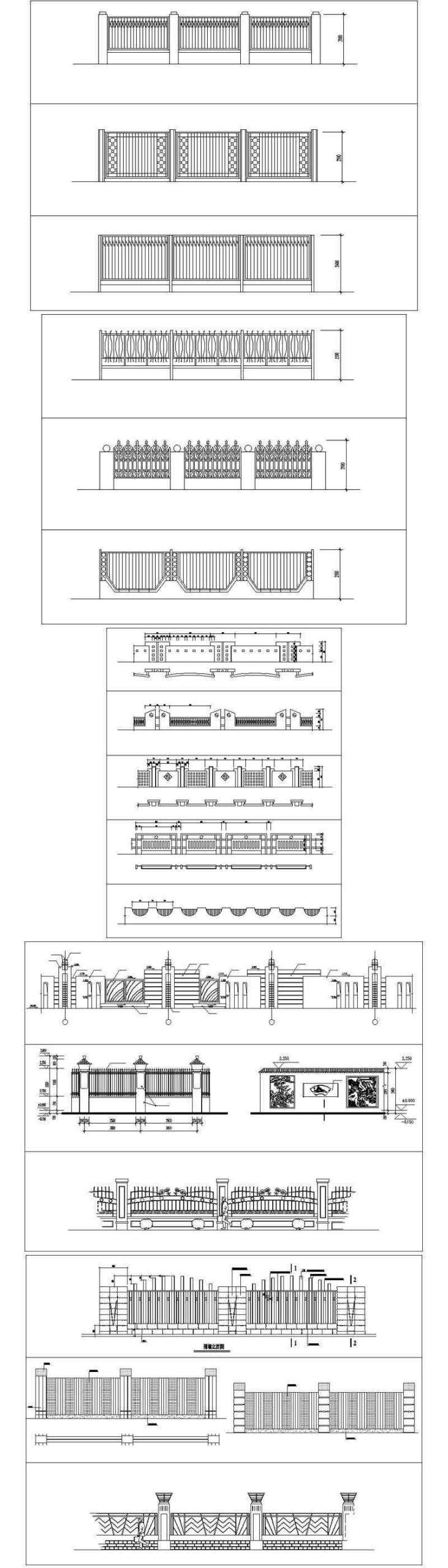 ★【Iron Railing Design Autocad Blocks Collections】All kinds of Forged iron gate CAD Blocks - Image 4