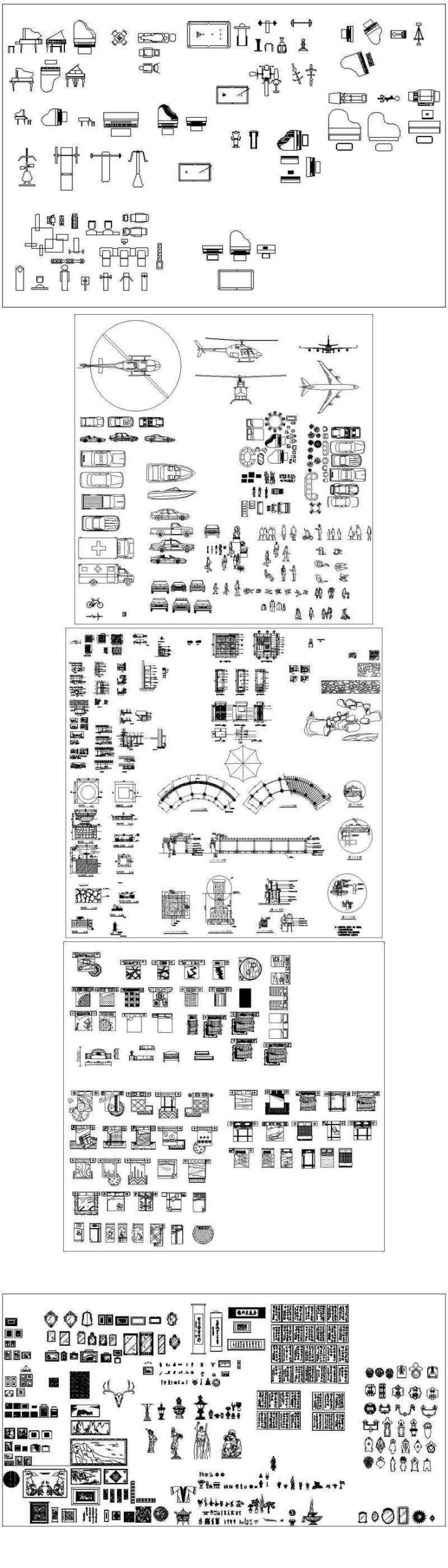 ★【Interior Design Autocad Blocks Collections V.3】All kinds of CAD Blocks Bundle - Image 2