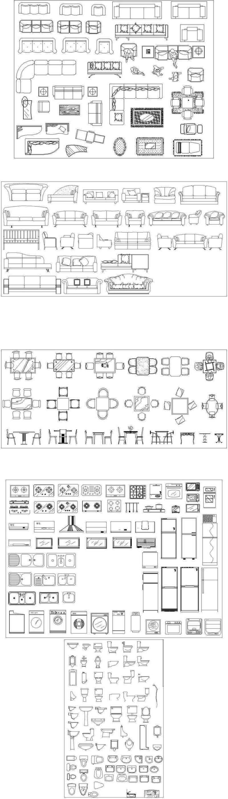 ★【Full Autocad Blocks Collections】All kinds of CAD Blocks Bundle - Image 4