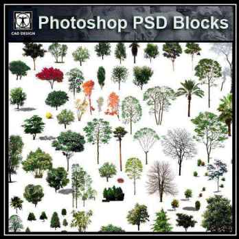 ★【 PSD Landscape Blocks-All Tree,Plants PSD Blocks Download V6】