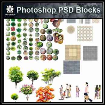 ★【 Hand painted PSD Landscape Blocks 】PSD Landscape Blocks V1