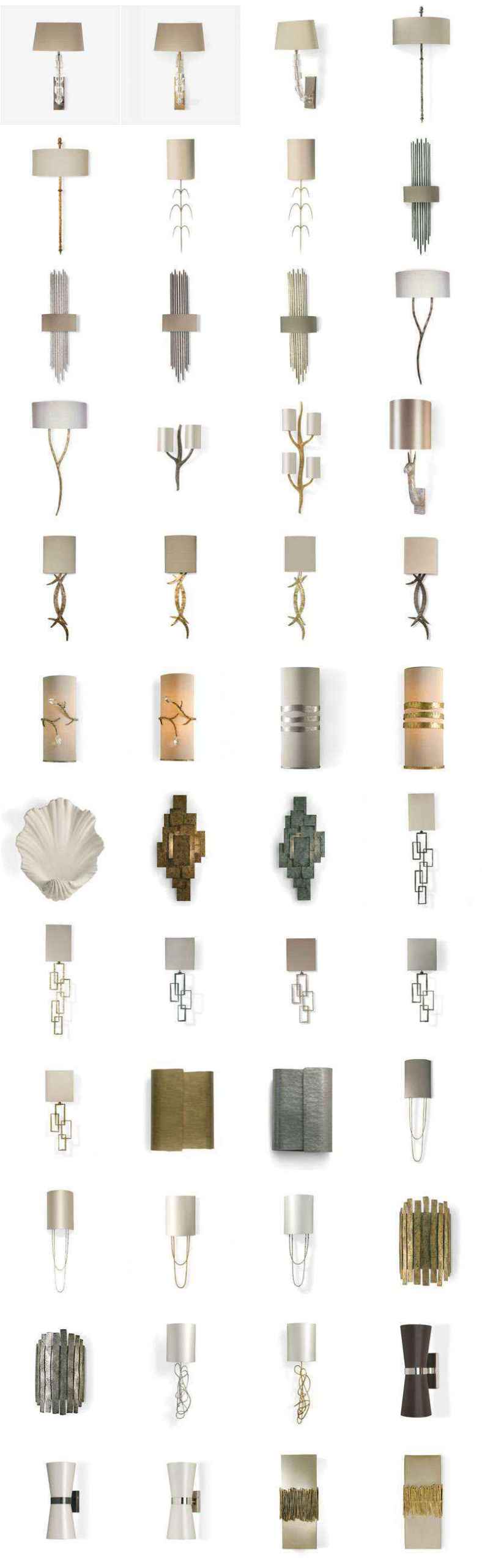 ★【 PSD Interior Design Blocks-All Wall_Lights PSD Blocks Download】 - Image 4