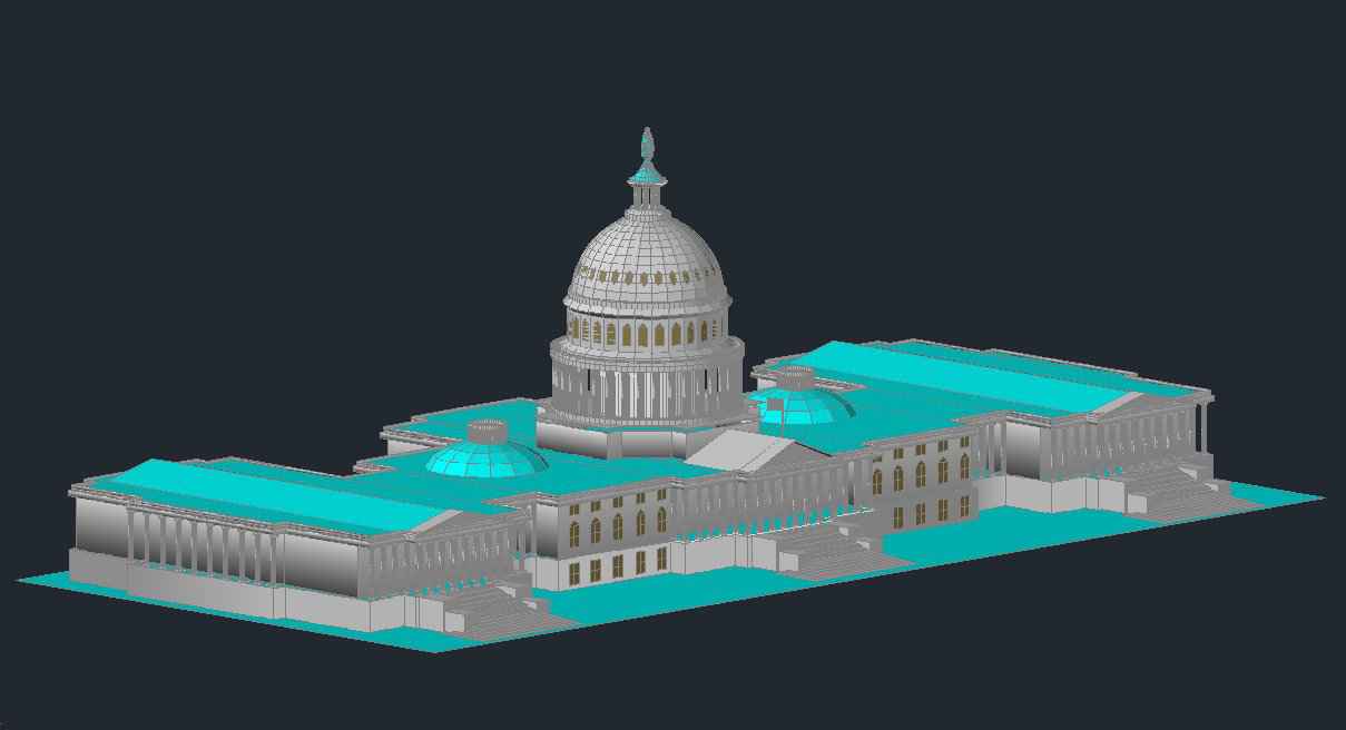💎【Famous Architecture Projects】Capitol CAD 3D Model - Image 6