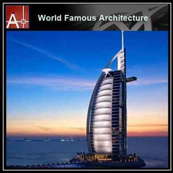 💎【Famous Architecture Projects】Burj Al Arab Jumeirah Sketchup 3D model