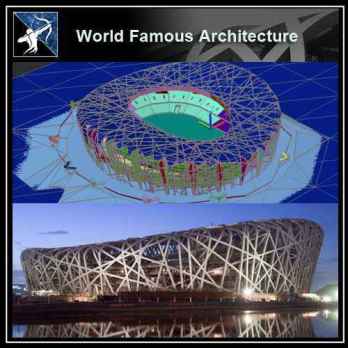 💎【Famous Architecture Projects】Birds Nest Stadium Beijing 3D model