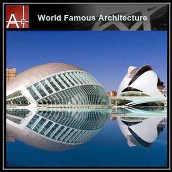 💎【Famous Architecture Projects】Santiago Calatrava  Sketchup 3D model