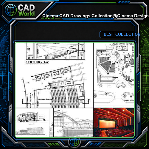 ★【Cinema CAD Drawings Collection】@Cinema Design,Autocad Blocks,Cinema Details,Cinema Section,Cinema elevation design drawings