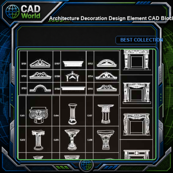 ★【Architecture Decoration Design Element CAD Blocks V.6】@Autocad Decoration Blocks,Drawings,CAD Details,Elevation