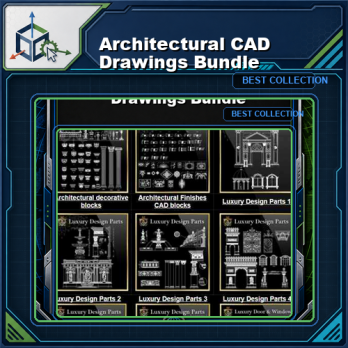 【Architectural CAD Drawings Bundle】(Best Collections!!)
