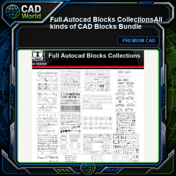★【Full Autocad Blocks Collections】All kinds of CAD Blocks Bundle
