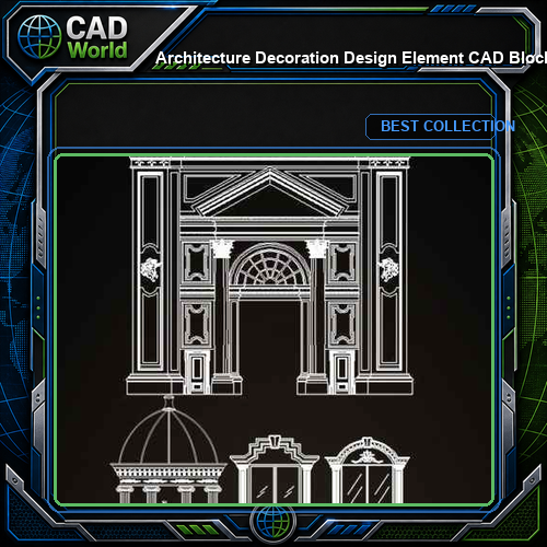 ★【Architecture Decoration Design Element CAD Blocks V.1】@Autocad Decoration Blocks,Drawings,CAD Details,Elevation